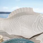 VASSOIO PESCE 51X33 CM WHITE