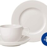 FOR ME SET CAFFE' 4 PERSONE (4 TAZZE C/P + PIATTO DESSERT) PREMIUM PORCELAIN VILLEROY & BOCH