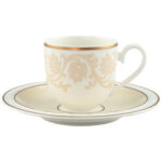 IVOIRE - TAZZA ESPRESSO CON PIATTINO IN BONE CHINA VILLEROY & BOCH