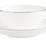 ANMUT PLATINUM NO.1 - TAZZA TE' CON PIATTINO (2 PZ) IN PREMIUM BONE PORCELAIN VILLEROY & BOCH