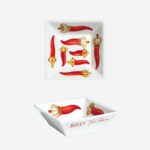 RED FORTUNE - CIOTOLINA QUADRATA 9,5 X 9,5 CM H. 4 CM TAITU'