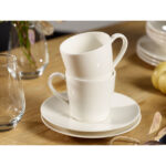 TAZZA CAFFE'-TE'  0,24 LT. CON PIATTINO 16 CM VOICE BASIC PREMIUM PORCELAIN LIKE VILLEROY & BOCH