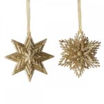 DECORAZIONI DA APPENDERE STELLA E FIOCCO DI NEVE CHRISTMAS DECORATION 10 CM VILLEROY & BOCH