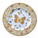 PIATTO PIANO 18 CM CON GANCIO DA PARETE IKARUS LES JARDIN DE VERSACE - ROSENTHAL VERSACE