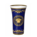 VASO 26 CM MEDUSA BLUE VERSACE ROSENTHAL IN PORCELLANA