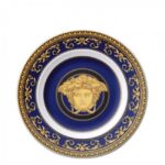 PIATTO PIANO 18 CM MEDUSA BLUE VERSACE ROSENTHAL