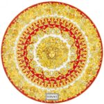 PIATTO SEGNAPOSTO 33 CM MEDUSA RHAPSODY RED VERSACE ROSENTHAL