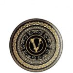 PIATTO PIANO 17 CM VIRTUS GALA BLACK VERSACE