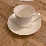 TAZZA ESPRESSO CON PIATTINO LUNA WHITE IN BONE CHINA Hutschenreuther