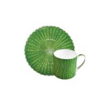 CACTUS - TAZZA CAFFE' ESPRESSO C/PIATTINO TAITU' IN PORCELLANA BONE CHINA