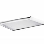 VASSOIO SENZA MANICI 43 X 28 CM LINEA Q ACCIAIO INOX 18/10 SAMBONET