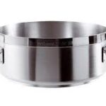 TEGAME DUE MANIGLIE DIAMETRO 24 CM H. 10 CM LINEA PROFESSIONALE SAMBONET