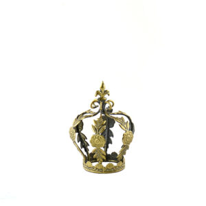 CORONA IN METALLO ORO SCURO 10 X 13 CM