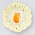 PIATTO PARTY 23 CM SCOIATTOLO XMAS IN PORCELLANA BONE CHINA YVONNE ELLEN