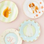 SET 4 PIATTI 16 CM XMAS SET IN PORCELLANA BONE CHINA YVONNE ELLEN