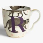 MUG ALPHABET R RACOON IN PORCELLANA BONE CHINA YVONNE ELLEN