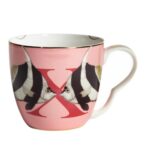 MUG ALPHABET X FISH IN PORCELLANA BONE CHINA YVONNE ELLEN