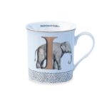 MUG ALPHABET LET. I 9 CM IN PORCELLA BONE CHINA YVONNE ELLEN