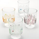 BICCHIERE VETRO BOROSILICATO 4 STAGIONI - SET 4 PEZZI ZAFFERANO