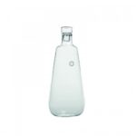 BOTTIGLIA IN VETRO BOROSILICATO UNICHE TRASPARENTE LOGO BIANCO ZAFFERANO