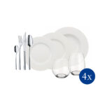 WONDERFUL WORLD WHITE 4 FRIENDS SET DA TAVOLA DA 36 PEZZI VILLEROY & BOCH