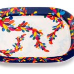 VASSOIO PORTATA RETTANGOLARE  CM 44X32 FICHIALLEGRI IN MELAMINA PALAIS ROYAL LAMART