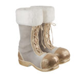 STIVALI BABBO NATALE 30X32X40H CM BALLO NEL BOSCO L'OCANERA