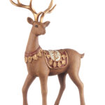 RENNA IN PIEDI 19X9X29H CM ORME NELLA NEVE L'OCANERA