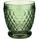 BICCHIERE ACQUA BOSTON COLOURED VERDE  (SET 4) D. 9 CM 0,20 LT. VETRO SONORO SUPERIORE VILLEROY & BOCH