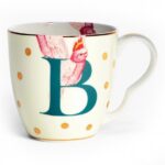 MUG ALPHABET B BIRD IN PORCELLANA BONE CHINA YVONNE ELLEN