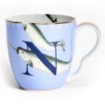 MUG ALPHABET N NARWHAL IN PORCELLANA BONE CHINA YVONNE ELLEN