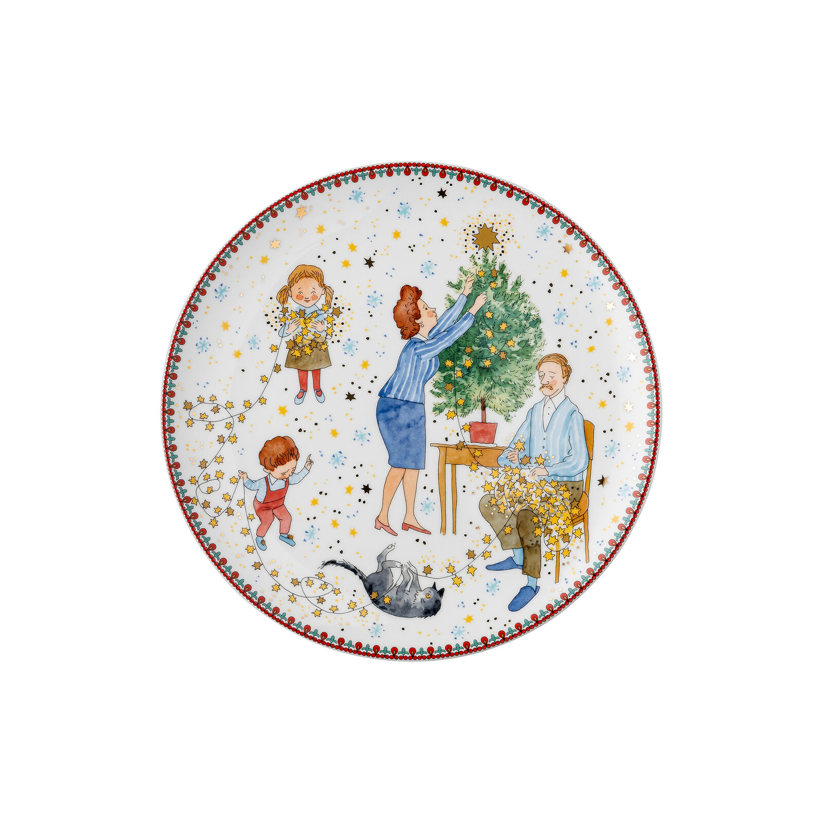 PIATTO 22 CM LUCI NATALIZIE HUTSCHENREUTHER