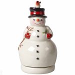 PUPAZZO DI NEVE GIREVOLE 15 CM NOSTALGIC MELODY VILLEROY & BOCH