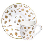 CHARMS - TAZZA ESPRESSO CON PIATTINO H. 5,5 CM DIAM 6 CM 100 ML TAITU'