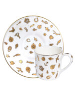 CHARMS - TAZZA ESPRESSO CON PIATTINO H. 5,5 CM DIAM 6 CM 100 ML TAITU'