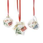 MINI SET 3 PZ. MINI PIATTO STELLA, MINI MUG, MINI SFERA CHRISTMAS CAROL ALLE JAHRE WIEDER HUTSCHENREUTHER