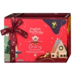 ECO BOX HOLIDAY HERBAL TEA 12 INFUSI PIRAMIDALI SINGOLI 6 MISCELE ASSORTITE BENESSERE ENGLISH TEA SHOP