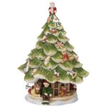 ALBERO DI NATALE GRANDE C/BAMBINI H. 30 CM CHRISTMAS TOYS MEMORY VILLEROY & BOCH