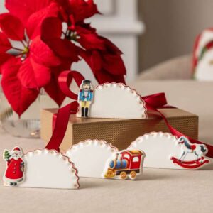 Set 4 Segnaposti Natale Toy's Delight Villeroy & Boch in Premium Porcelain