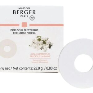 Ricarica Nomade Ceramica Jasmin Précieux, Maison Berger Paris, cartuccia ceramica, diffusore elettrico Nomade, profumo gelsomino, peonia, ylang-ylang, muschio, home fragrance, Maison Berger originale